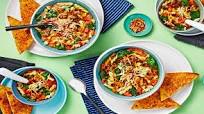 Italian Noodle Soup with Chicken Sausage, Gemelli Pasta, and Parmesan Toasts Italian Noodle Soup with Chicken Sausage, Gemelli Pasta, and Parmesan Toasts