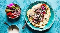 Lamb shawarma with tahini and lemon Lamb shawarma with tahini and lemon