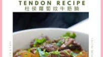 Chinese Braised Beef Brisket and Tendon Recipe 柱侯蘿蔔炆牛筋腩 Chinese Braised Beef Brisket and Tendon Recipe 柱侯蘿蔔炆牛筋腩