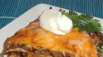 Spicy Beef and Bean Enchilada Pie Spicy Beef and Bean Enchilada Pie
