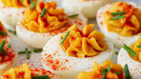 Hummus Deviled Eggs Hummus Deviled Eggs