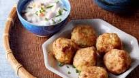 Mozzarella Gobi Koftas with Sweet Potato Raita Mozzarella Gobi Koftas with Sweet Potato Raita