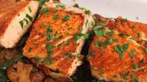 Seared Salmon with Sauteed Spinach and Mushrooms Recipe Seared Salmon with Sauteed Spinach and Mushrooms Recipe