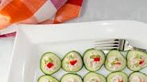 Salmon Mousse on Cucumber Slices Salmon Mousse on Cucumber Slices