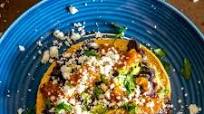 Bean Tostadas with Avocado, Queso Fresco, and Homemade Salsa Bean Tostadas with Avocado, Queso Fresco, and Homemade Salsa