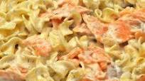 Smoked Salmon, Goat Cheese & Noodles Smoked Salmon, Goat Cheese & Noodles