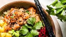 Salmon Mango Poke Bowl Salmon Mango Poke Bowl