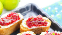 Cranberry Cream Cheese Crostini Cranberry Cream Cheese Crostini