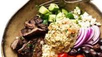 Beef Shawarma Bowls with Persian Rice Beef Shawarma Bowls with Persian Rice