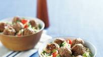 Greek meatballs with risoni salad Greek meatballs with risoni salad