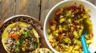 Turkey Tostadas with Pineapple Salsa Turkey Tostadas with Pineapple Salsa