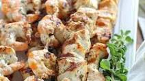 Grilled Lemon Oregano Chicken & Shrimp Skewers Grilled Lemon Oregano Chicken & Shrimp Skewers