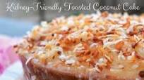 Kidney-Friendly Toasted Coconut Cake Kidney-Friendly Toasted Coconut Cake