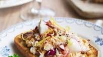 Simple crab bruschetta Simple crab bruschetta