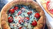 Deep Dish Pizza, Side Salad Deep Dish Pizza, Side Salad