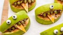 Healthy Halloween Recipes - Apple Monsters Healthy Halloween Recipes - Apple Monsters