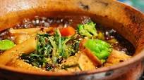 Market vegetables cooked in a clay pot (u cu tay cam) Market vegetables cooked in a clay pot (u cu tay cam)