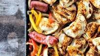 Kielbasa and Pierogies Sheet Pan Meal Kielbasa and Pierogies Sheet Pan Meal
