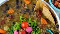 Chipotle Lentil & Black Bean Soup Chipotle Lentil & Black Bean Soup