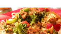 Stir-Fried Chicken with Tofu and Mixed Vegetables Stir-Fried Chicken with Tofu and Mixed Vegetables