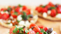 Greek Pita Pizzas Greek Pita Pizzas