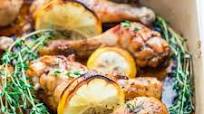 Lemon Garlic Roasted Chicken Legs Lemon Garlic Roasted Chicken Legs