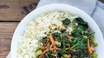 Ground Beef, Kale & Carrot Stir Fry with Cauliflower Rice Ground Beef, Kale & Carrot Stir Fry with Cauliflower Rice