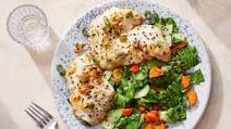 Hoisin-Glazed Wild Alaskan Pollock with Sesame Bok Choy & Carrots Hoisin-Glazed Wild Alaskan Pollock with Sesame Bok Choy & Carrots
