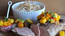 Pork Loin with Mango Sauce Pork Loin with Mango Sauce