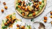 Roasted Veggie Pitas with Avocado Dip Roasted Veggie Pitas with Avocado Dip