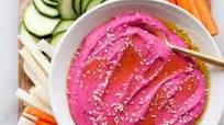 Beet Hummus with Crudite Beet Hummus with Crudite