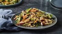 Sticky Soy Salmon and Veggie Noodle Stir-Fry Sticky Soy Salmon and Veggie Noodle Stir-Fry