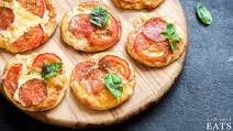 Mini Pepperoni Pizzas with Tortilla Crust Mini Pepperoni Pizzas with Tortilla Crust