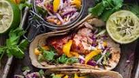 Honey BBQ Salmon Tacos with Mango Slaw Honey BBQ Salmon Tacos with Mango Slaw
