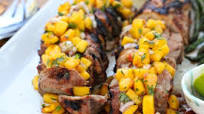 Marinated Pork Tenderloin with Peach Salsa Marinated Pork Tenderloin with Peach Salsa