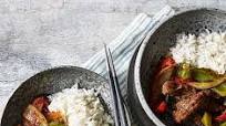 Easy beef in black bean sauce Easy beef in black bean sauce