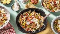 Pulled Pork Fiesta Bowls with Tomato Salsa, Bell Pepper, and Monterey Jack Cheese Pulled Pork Fiesta Bowls with Tomato Salsa, Bell Pepper, and Monterey Jack Cheese