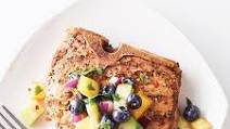 Pork Chops with Blueberry-Mango Salsa Pork Chops with Blueberry-Mango Salsa