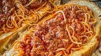 Bill’s Jumbo Venison Spaghetti Sandwich Bill’s Jumbo Venison Spaghetti Sandwich