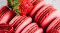 Strawberry macarons Strawberry macarons