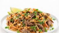 Teriyaki Steak Pad Thai with peanuts and cilantro Teriyaki Steak Pad Thai with peanuts and cilantro