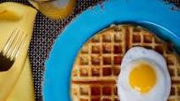 Bacon and Cheddar Waffles Bacon and Cheddar Waffles