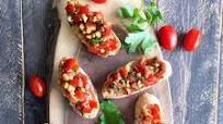 Garlic Lentil Bruschetta Garlic Lentil Bruschetta