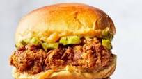 Spicy Fried Chicken Sandwich with Spicy-Sweet Butter and Pickles Spicy Fried Chicken Sandwich with Spicy-Sweet Butter and Pickles