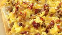 Bacon and Sausage Breakfast Pizza Bacon and Sausage Breakfast Pizza