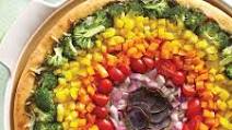 Rainbow Veggie Pizza Rainbow Veggie Pizza
