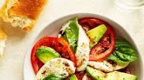 Avocado, Tomato, and Mozzarella Caprese Salad Recipe Avocado, Tomato, and Mozzarella Caprese Salad Recipe