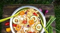 Lighter Salmon Pasta Salad with Greek Yoghurt Dressing Lighter Salmon Pasta Salad with Greek Yoghurt Dressing