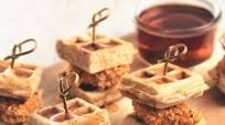 Mini Vegan Waffles & Quorn Buffalo Dippers Mini Vegan Waffles & Quorn Buffalo Dippers