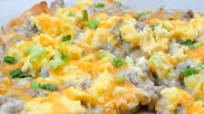 Sausage Gravy Breakfast Pizza Sausage Gravy Breakfast Pizza
